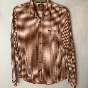 Timberland Slim Fit Plaid Button Down Shirt Large